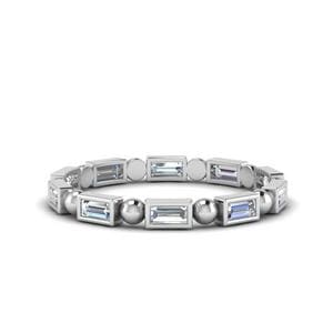 0.75 Ct. Baguette Beads Eternity Band