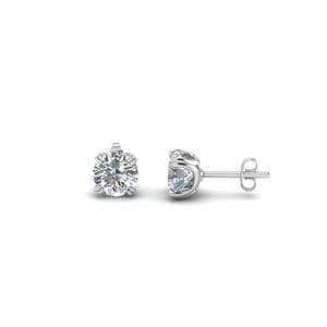 1 Ct. Diamond Round Stud Earring