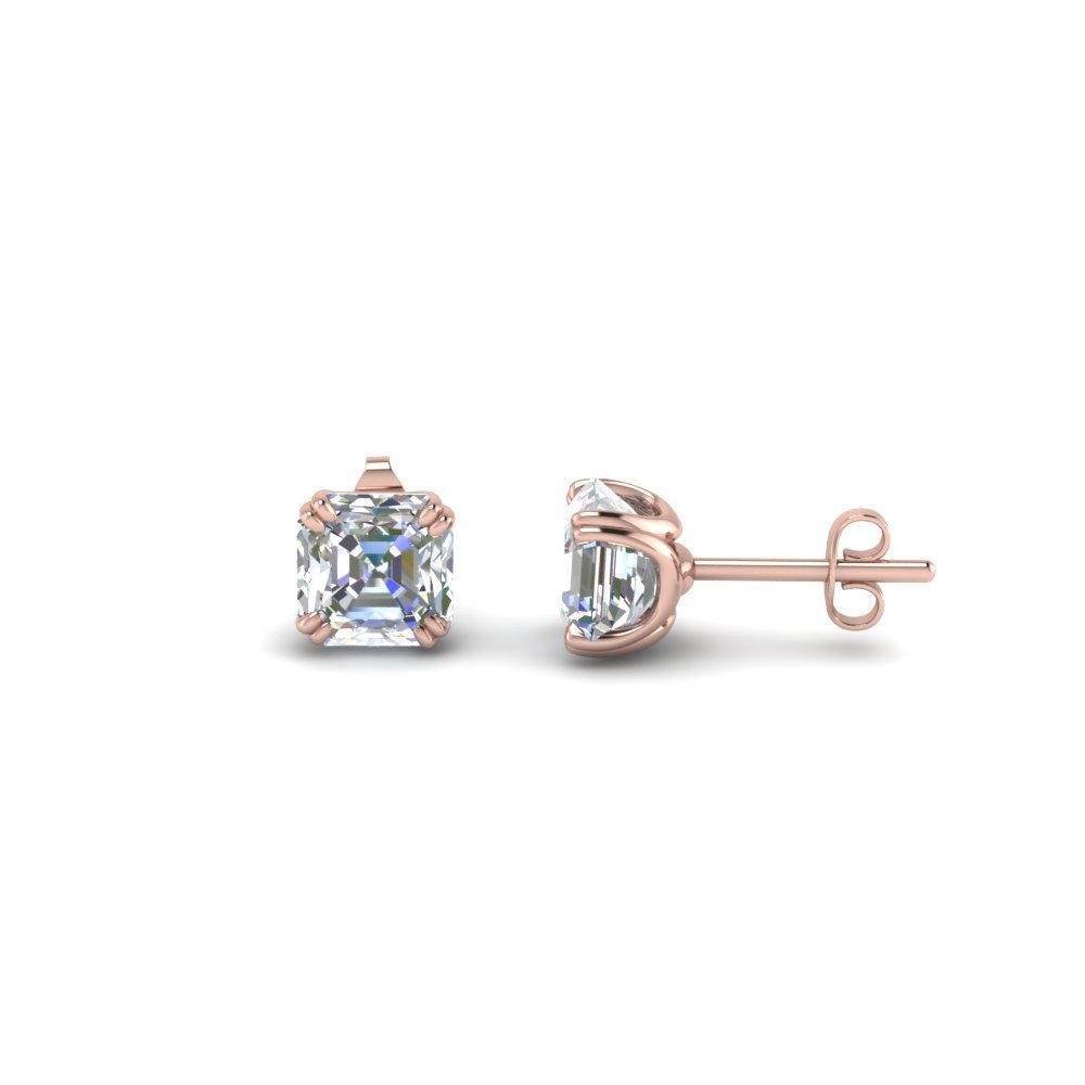 1.5 Carat Asscher Diamond Earring In 950 Platinum | Fascinating Diamonds