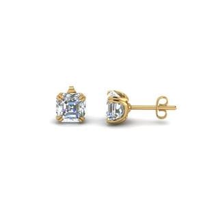 1.5 Carat Asscher Diamond Earring In 950 Platinum ...