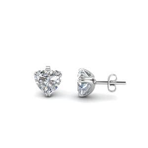 1.50 Ct. Heart Diamond Earring
