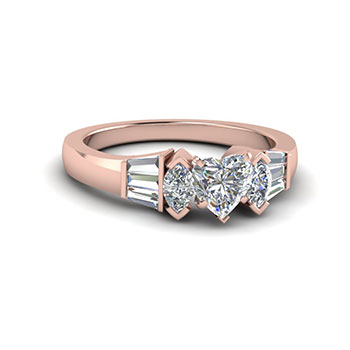 Antonella: 1.50 carat heart diamond engagement ring