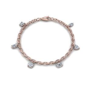 Diamond Charm Bracelet For Mom