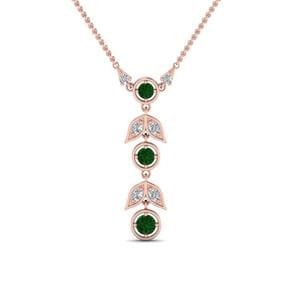Petal Diamond Drop Necklace