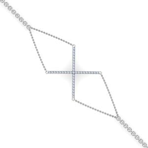 Geometrical Shape Diamond Bracelet