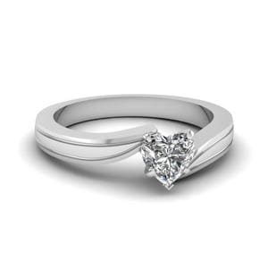 Heart Shaped Diamond Rings