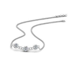 Mothers Day Diamond Necklace Gift