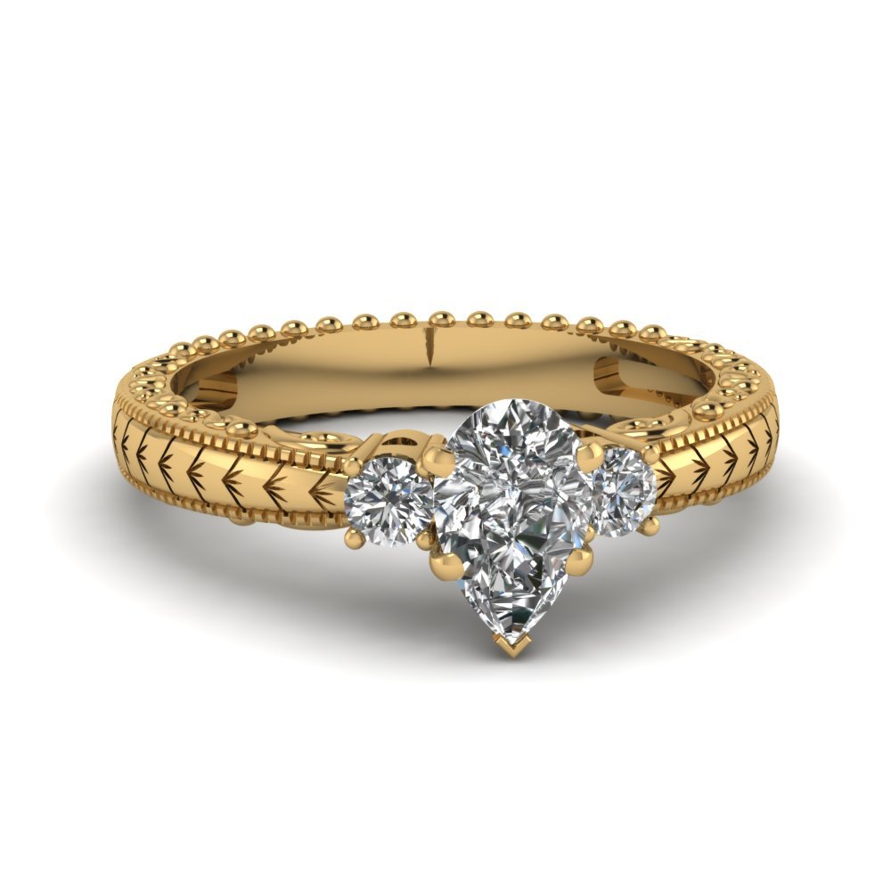 Top 20 Pear Shaped Diamond Ring