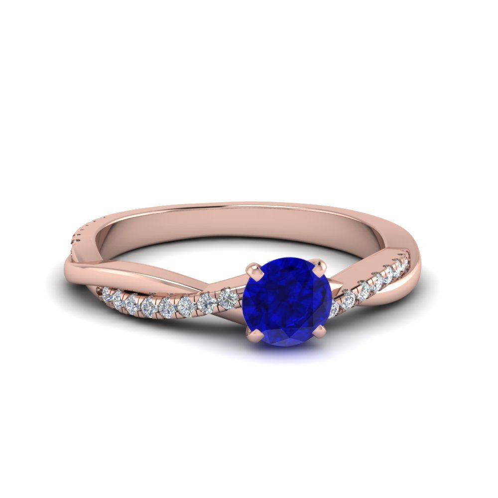 Sapphire Engagement Diamond Rings