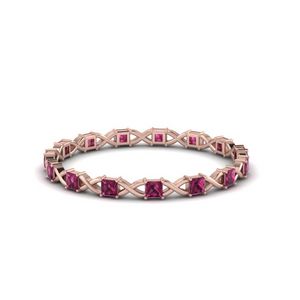 0.25 Ct. Pink Sapphire Eternity Band