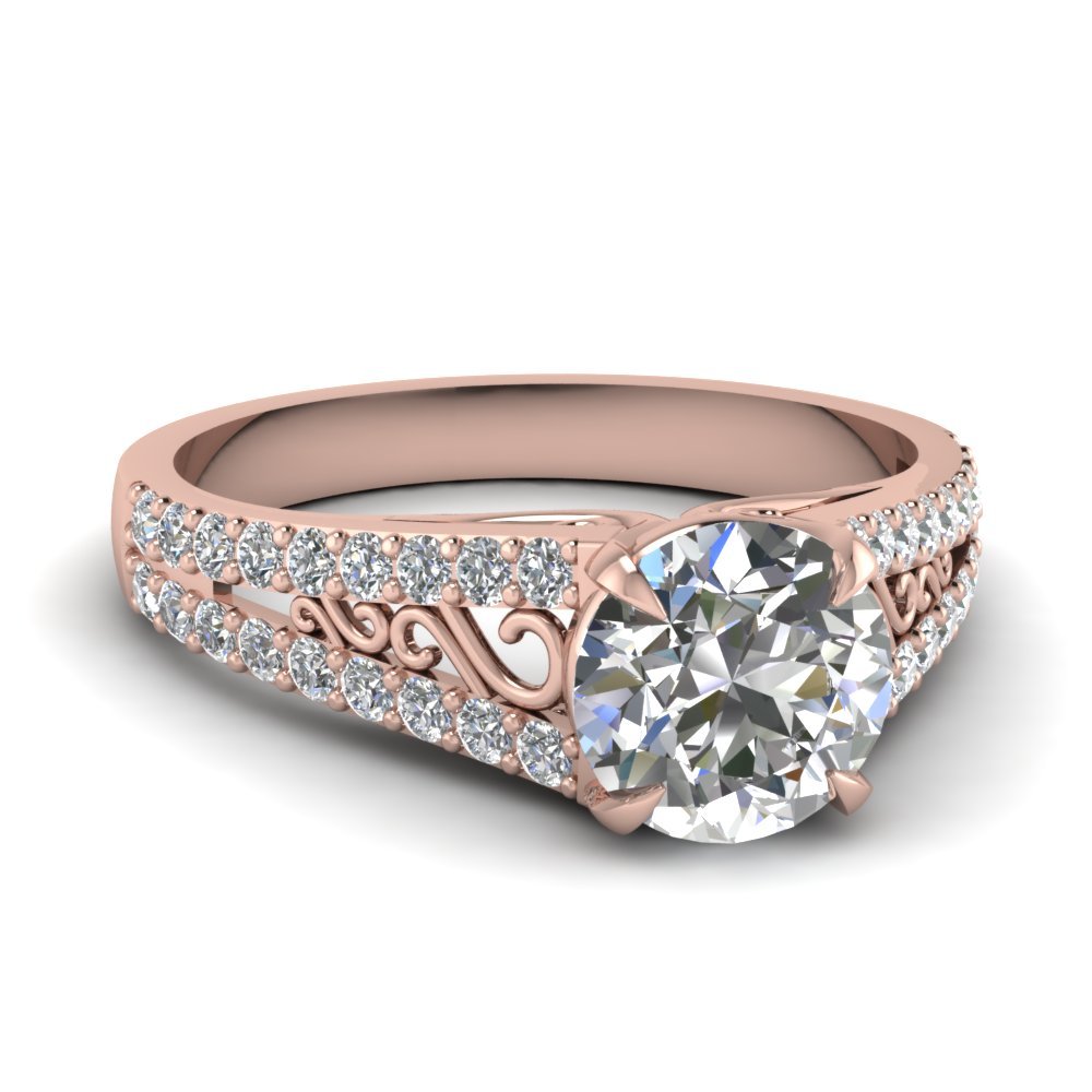 Filigree Diamond Rings For Womens