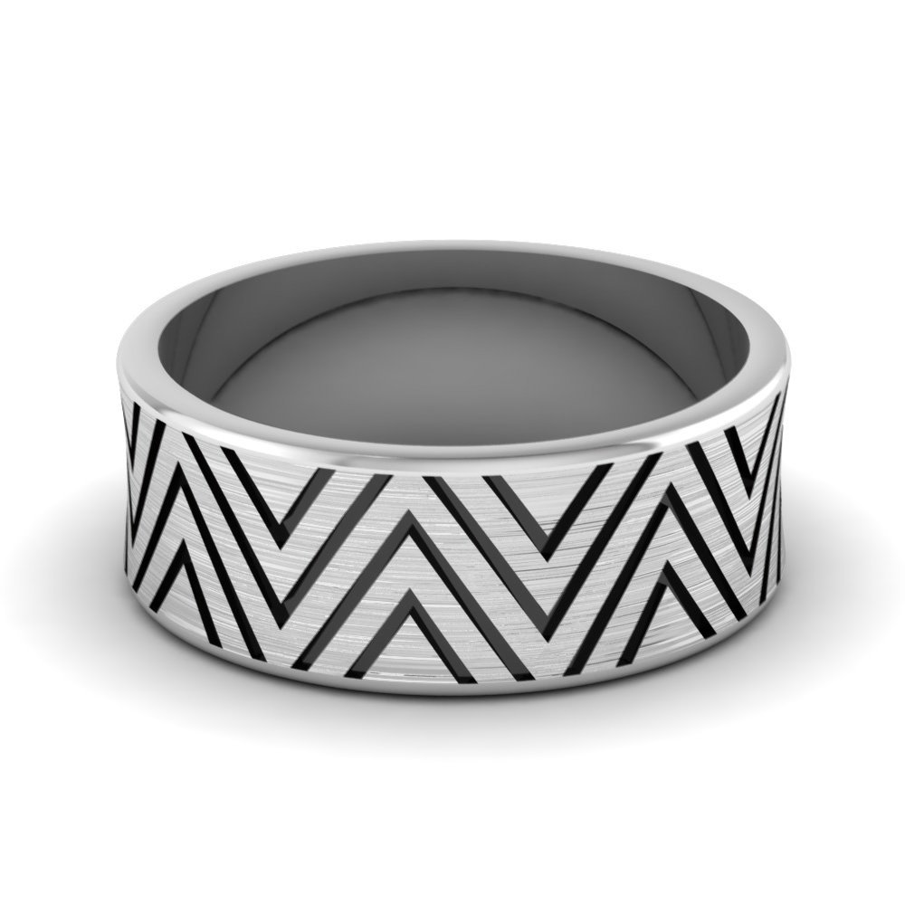 Engraved Concave Mens Wedding Band In 14K Rose Gold Fascinating Diamonds Engraved Concave Mens Wedding Band In 14K Rose Gold Fascinating Diamonds