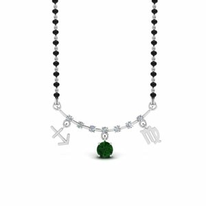 Sonam Emerald Mangalsutra Design